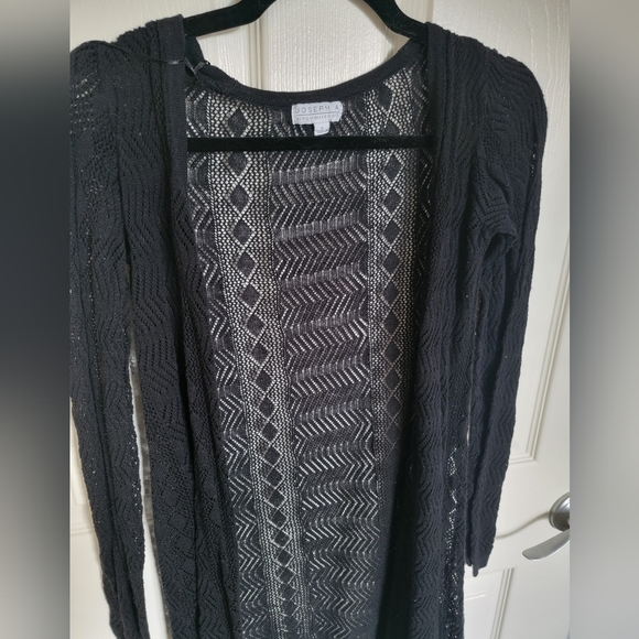 Joseph A. Knit Pattern Open Front Cardigan Small - Picture 6 of 7